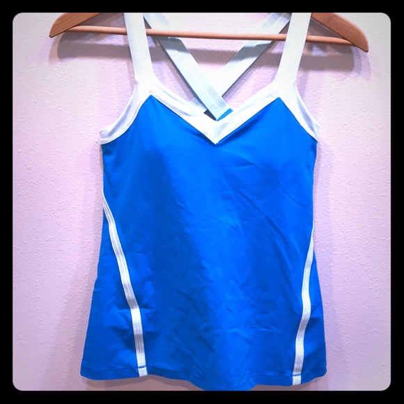 LULULEMON Aquamarine Run Mile A Minute Tank Size 6